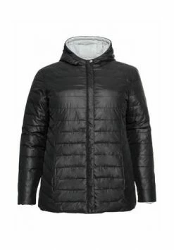 Sheego Wendejacke Schwarz-grau