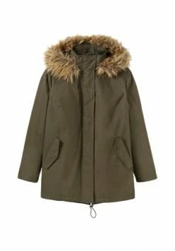 Sheego Parka Dunkeloliv