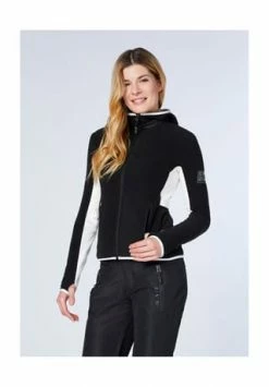 CHIEMSEE Fleecejacke Mit Softshelleinsätzen Deep Black