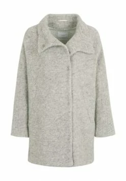CINQUE Mantel, Wolle, Druckknöpfe, Für Damen 90 HELLGRAU
