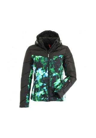 ICEPEAK Jacke Elizabeth Schwarz-gemustert