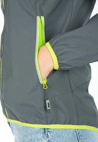 LPO Softshelljacke SOFTSHELLJACKE Sandra - Funktionsjacke Grau – Bild 7