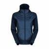SCOTT Kapuzenjacke Vertic Merino Imprägnierung,Imprägnierung,Reißverschluss,Reißverschluss-Tasche Damen Metal Blue-dark Blue