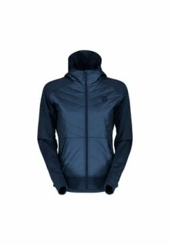 SCOTT Kapuzenjacke Vertic Merino Imprägnierung,Imprägnierung,Reißverschluss,Reißverschluss-Tasche Damen Metal Blue-dark Blue