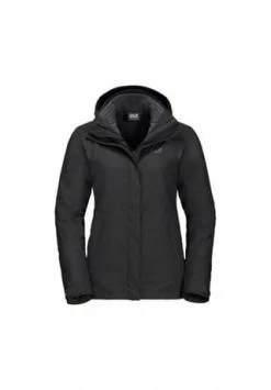 Jack Wolfskin Jacke SEVEN LAKES 3IN1 W 1087 Cele Schwarz