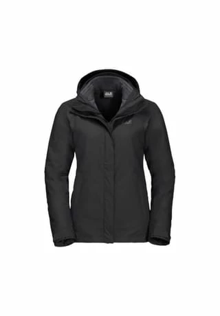 Jack Wolfskin Jacke SEVEN LAKES 3IN1 W 1087 Cele Schwarz