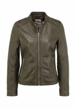 Goosecraft. Lederjacke GC BODIA JACKET Olive Moss