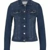 DENIM TOM TAILOR Jeansjacke, Kentkragen, Knopfleiste, Für Damen 10119 USED MID ST