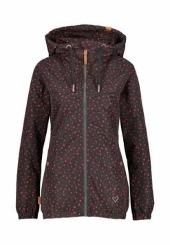 ALIFE AND KICKIN® Kapuzenjacke Black Mamba Kordelzug,Reißverschluss,Taschen Damen Moonless