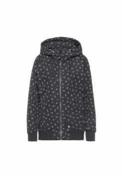 ALIFE AND KICKIN® Kapuzenjacke Johanna Kordelzug,Reißverschluss,Taschen Damen Marine