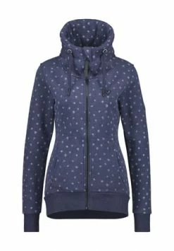 ALIFE AND KICKIN® Sweatjacke, Schalkragen, Für Damen 5501 MARINE MELAN