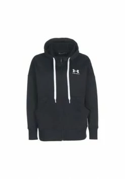 UNDER ARMOUR Sweatjacke Rival Kordelzug,Reißverschluss,Taschen Damen Black