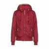 RagwearTM Kapuzenjacke Druna Kordelzug,Reißverschluss,Taschen Damen Wine Red