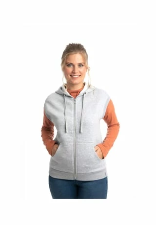 ROADSIGN® Australia Damen Sweatweste Revolution Mit Kapuze Und Ohne Ärmel, Weste Aus Baumwolle Grau