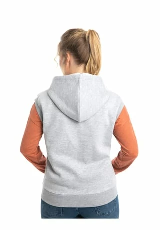 ROADSIGN® Australia Damen Sweatweste Revolution Mit Kapuze Und Ohne Ärmel, Weste Aus Baumwolle Grau - Image 2