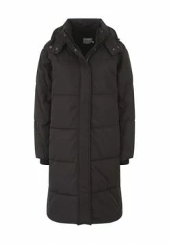 MOSS COPENHAGEN Steppmantel "Esmaria", Stehkragen, Abnehmbare Kapuze, Für Damen BLACK