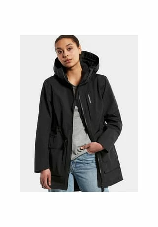 DIDRIKSONS Parka Lana Kordelzug,Reißverschluss,Reißverschluss-Tasche,versiegelte Nähte STORMsystem™ Damen Black - Image 5