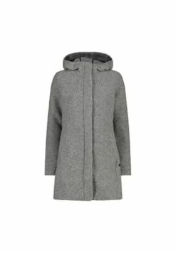 CMP Wollmantel Knopfleiste,Taschen Damen Grey Mel.