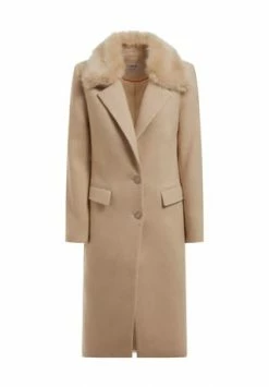 GUESS Mantel, Reverskragen, Kunstfell, Für Damen F1O8 PEARL OYSTER