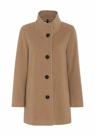 FUCHS SCHMITT Kurzmantel, Stehkragen, Uni, Für Damen 0171 SAND