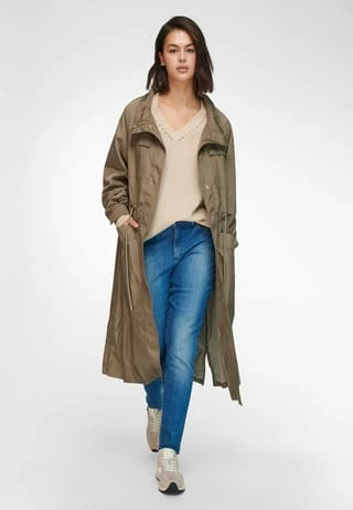 EMILIA LAY Langmantel Coat Khaki - Image 3