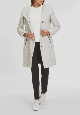 Adagio Kurzmantel, Kapuze, Für Damen LM689 LIGHT GREY – Bild 2