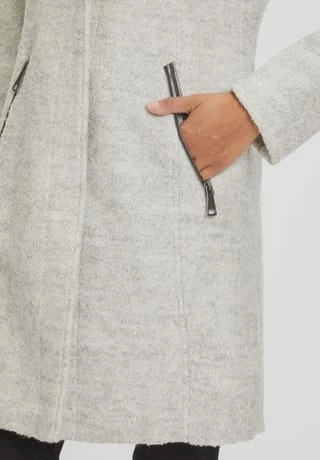 Adagio Kurzmantel, Kapuze, Für Damen LM689 LIGHT GREY – Bild 4