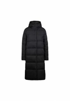 MANGUUN Collection Steppmantel, Kapuze, Stehkragen, Uni, Für Damen SCHWARZ