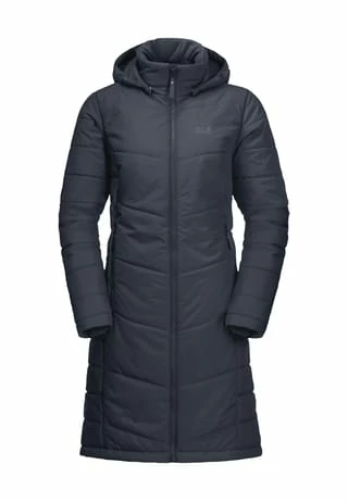 Jack Wolfskin Urban Entdeckung Steppmantel, Winddicht, Wasserabweisend, Atmungsaktiv, Tailliert, Für Damen NIGHT BLUE