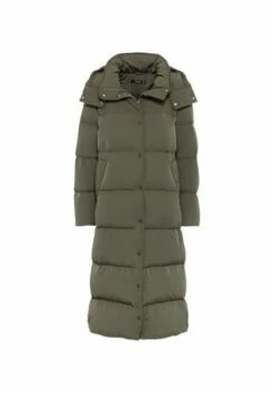 HALLHUBER Midi-Daunenmantel Mit Abnehmbarer Kapuze Und Seitlichen Druckknöpfen Bay Leaf
