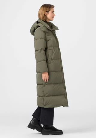 HALLHUBER Midi-Daunenmantel Mit Abnehmbarer Kapuze Und Seitlichen Druckknöpfen Bay Leaf - Image 4