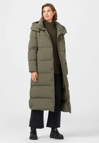 HALLHUBER Midi-Daunenmantel Mit Abnehmbarer Kapuze Und Seitlichen Druckknöpfen Bay Leaf - Image 5