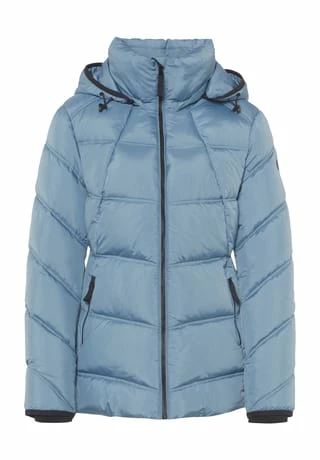 Adagio Steppjacke, Stehkragen, Abnehmbare Kapuze, Tailliert, Für Damen 523 ASHLEY BLUE