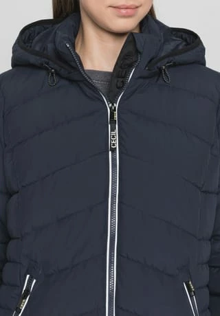 CECIL Steppjacke, Kapuze, Stehkragen, Für Damen 10128 DEEP BLUE - Image 5