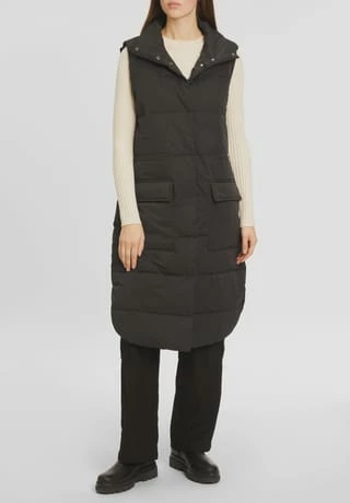 MOSS COPENHAGEN Steppweste, Stehkragen, Für Damen BLACK BEAUTY – Bild 4