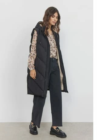 SOYA CONCEPT Weste, Stehkragen, Tunnelzug, Für Damen 9999 BLACK - Image 4