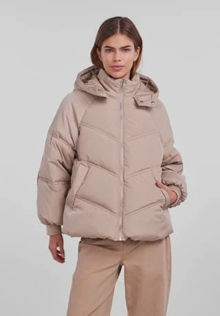 PIECES Steppjacke, Kapuze, Für Damen 194638 SILVER MIN - Image 2