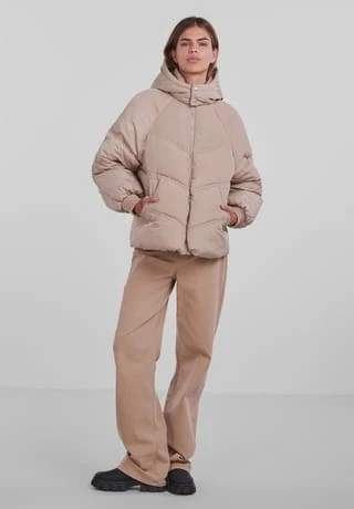 PIECES Steppjacke, Kapuze, Für Damen 194638 SILVER MIN - Image 3