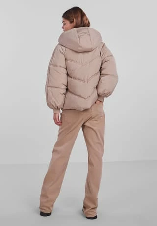 PIECES Steppjacke, Kapuze, Für Damen 194638 SILVER MIN - Image 4