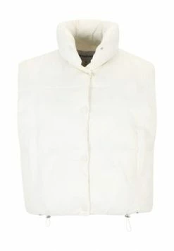 MANGUUN Steppweste, Stehkragen, Für Damen WEISS