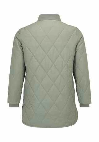 Myline Steppjacke, Stehkragen, Große Größen, Für Damen OLIVE - Image 3